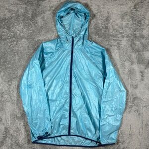 Helly Hansen X Cool Mens Lightweight Packable‎ Hooded Windbreaker Jacket Aqua L